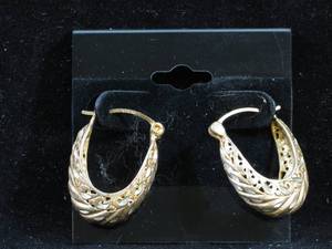 Gold Plated Sterling Filigree Earrings