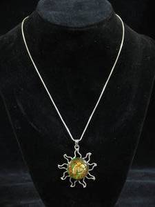 Sterling Silver Chain with Sun Pendant