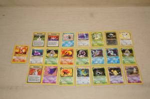 Early Red Number Rare and Holo Pokemon Cards