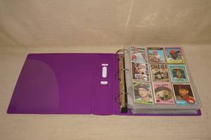 Binder of Vintage Baseball Cards
