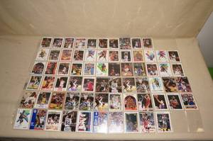 Binder Pages of Basketball Cards