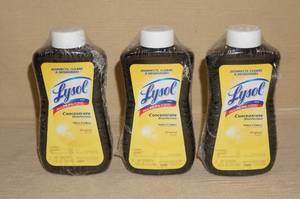 3 Bottles of Lysol Concentrate Disinfectant