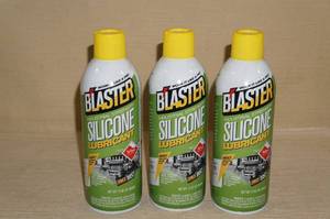 3 Cans of Blaster Silicone Lubricant Spray