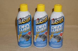 3 Cans of Blaster Dry Lube Spray