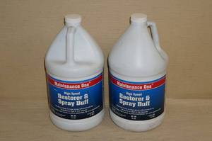 2 Jugs of Maintenance One Restorer and Spray Buff