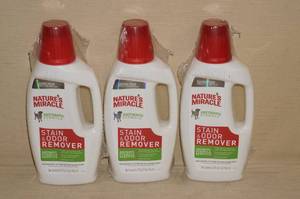 3 Bottles of Natures Miracle Stain and Odor Remover
