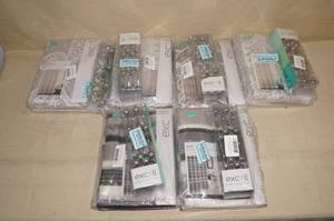 6 Sets of Shower Curtains with Hooks