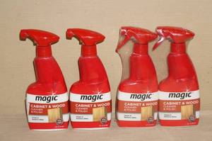 4 Bottles of Magic Cabinet and Wood Cleaner
