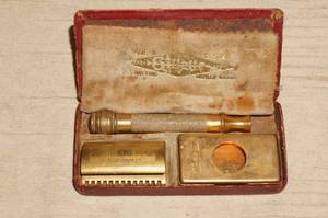 Antique Gillette Safety Razor with Case