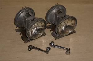 Vintage Automotive Lights and Window Cranks