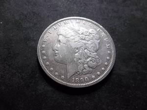 1890 O Morgan Silver Dollar