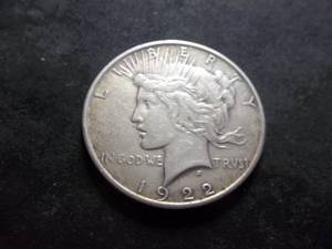 1922 D  Silver Peace Dollar