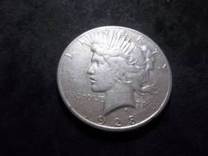 1928 S Silver Peace Dollar