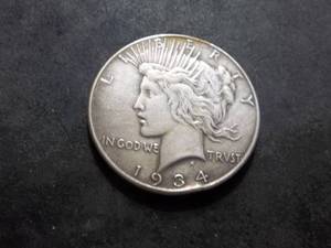 1934 Silver Peace Dollar