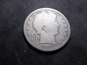 1906 D Barber Half Dollar