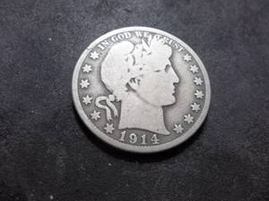 1914 S Barber Half Dollar