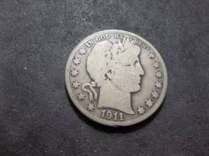 1911 S Barber Half Dollar