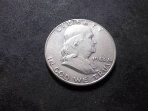 1948 D Franklin Half Dollar