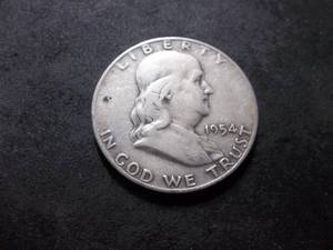 1954 D Franklin Half Dollar