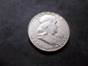 1955 Franklin Silver Half Dollar