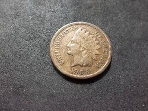 1908 S Indian Head Cent