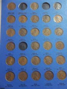 Nearly Complete Set Of Lincoln Head Cents In Whitman Album 1909-1940.