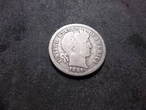 1896 O Barber Dime