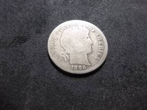 1896 S Barber Dime