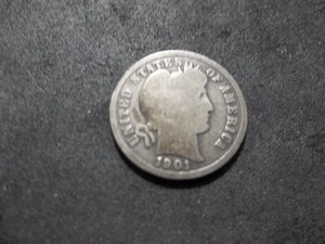 1901 S Barber Dime