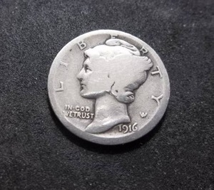 1916 D Mercury Dime