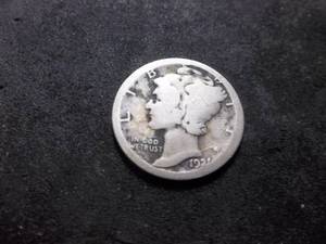 1921 D Mercury Dime