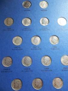 Complete Set Of Roosevelt Dimes 1946-1964