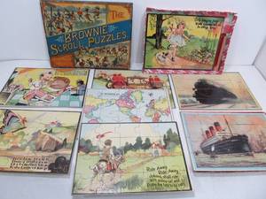 lot 17 image: Great Group of Vintage & Antique Puzzles