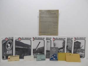 lot 21 image: Lot of Vintage Railroad Paper Items