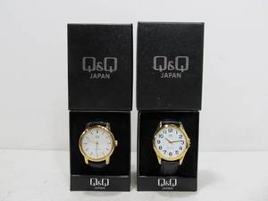 lot 31 image: Pair of Q&ampQ Mens Watches