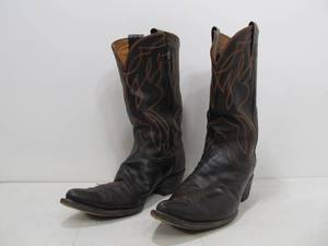 lot 40 image: Vintage Mens HYER Leather Cowboy Boots