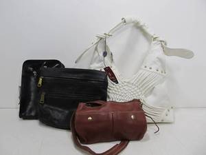 lot 54 image: Lot of 4 Leather Purses and Handbags