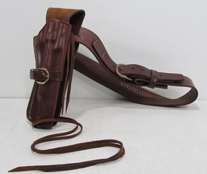 lot 95 image: Quality Genuine Leather Gun Belt wAmmo