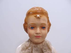 lot 72 image: Large Vintage 1940s Era Catholic Figural Chalkware Statue