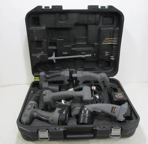 lot 173 image: Nice Condition Working DURABILT Power Tool Set wHard Case