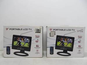 lot 179 image: 2 Portable 9 LCD TVs