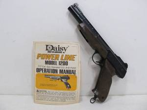 lot 119 image: Vintage DAISY Power Line Model 1200 Air Gun Pistol