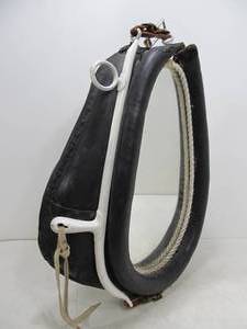 lot 227 image: Antique Leather Horse Collar Mirror