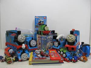 lot 235 image: LARGE Lot of THOMAS THE TRAIN Toys DVDS etc
