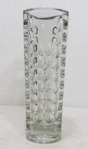 lot 264 image: Mid Century Optical Czech Glass Vase by Rudolfo Jurnikl