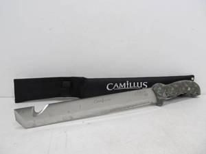 lot 137 image: Large CAMILLUS Carnivore Titanium Bonded Machete wSheath