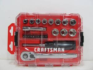 lot 140 image: Brand New CRAFTSMAN Socket & Screwdriver Set