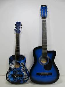 lot 214 image: Crescent Acoustic Guitar & Child Size Acoustic Guitar