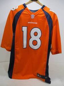 lot 215 image: Excellent PEYTON MANNING Broncos NFL Football Nike Jersey - Size L