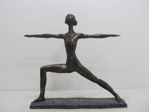 lot 277 image: Contemporary Figural Woman Yoga Sculpture